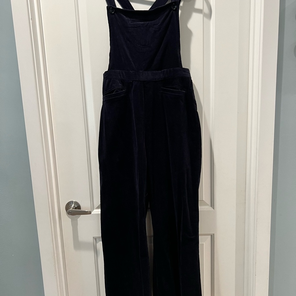 Saint Geraldine navy corduroy overalls